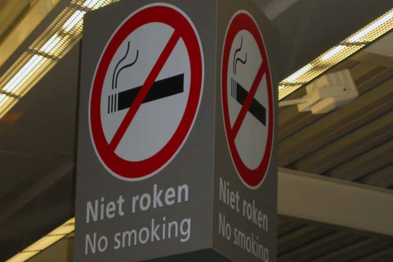 rookvrij maken schiphol